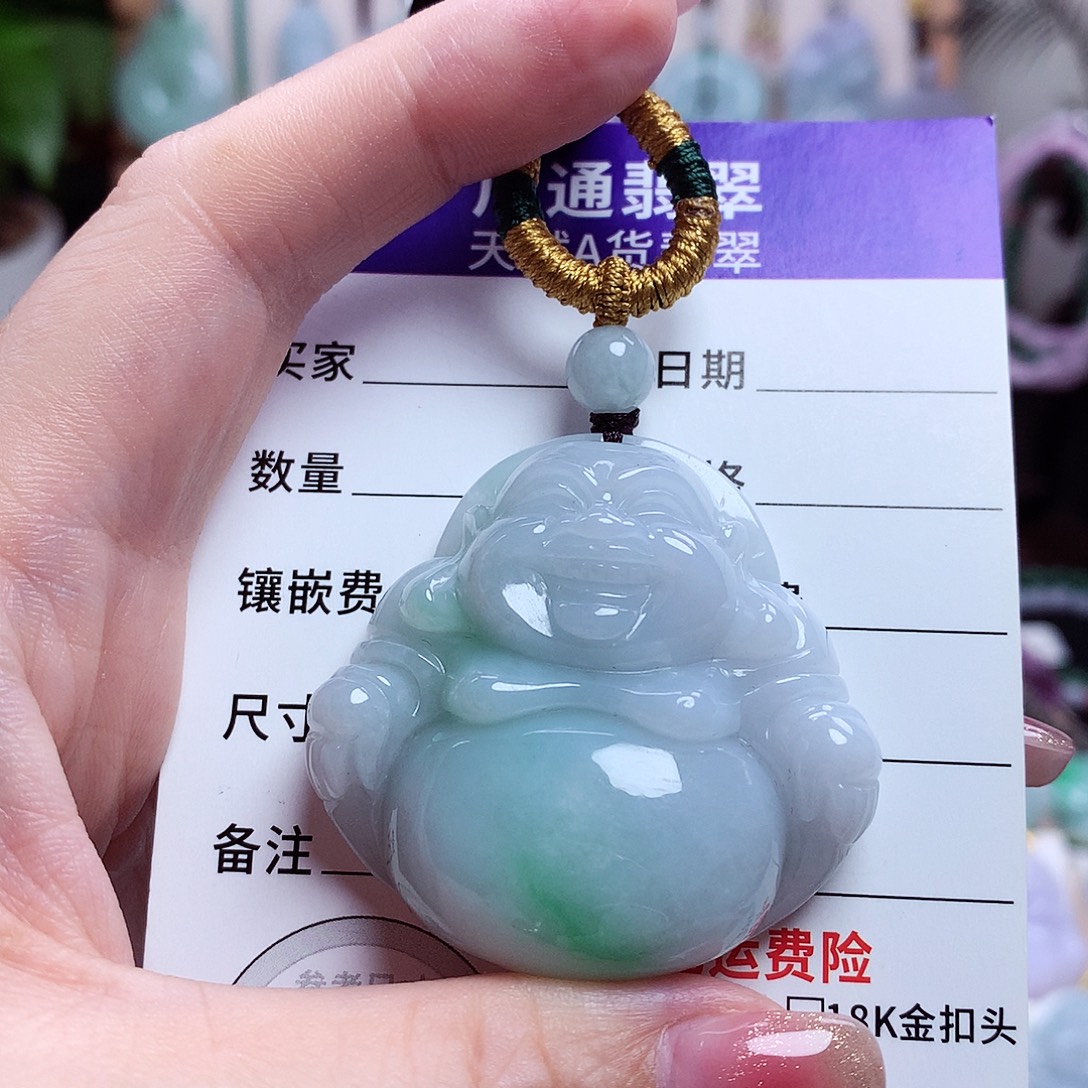 颈饰未镶嵌翡翠佛公25