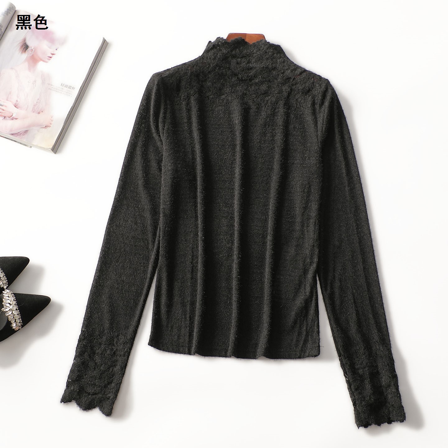 412408秋中长款长袖套头上衣打底衫内搭秋冬