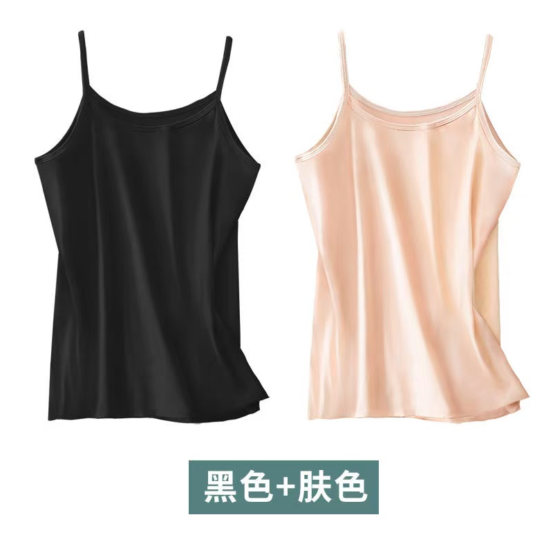 25秋冬新款蕾丝收腹吊带背心免穿加厚无痕保暖内衣打底上衣