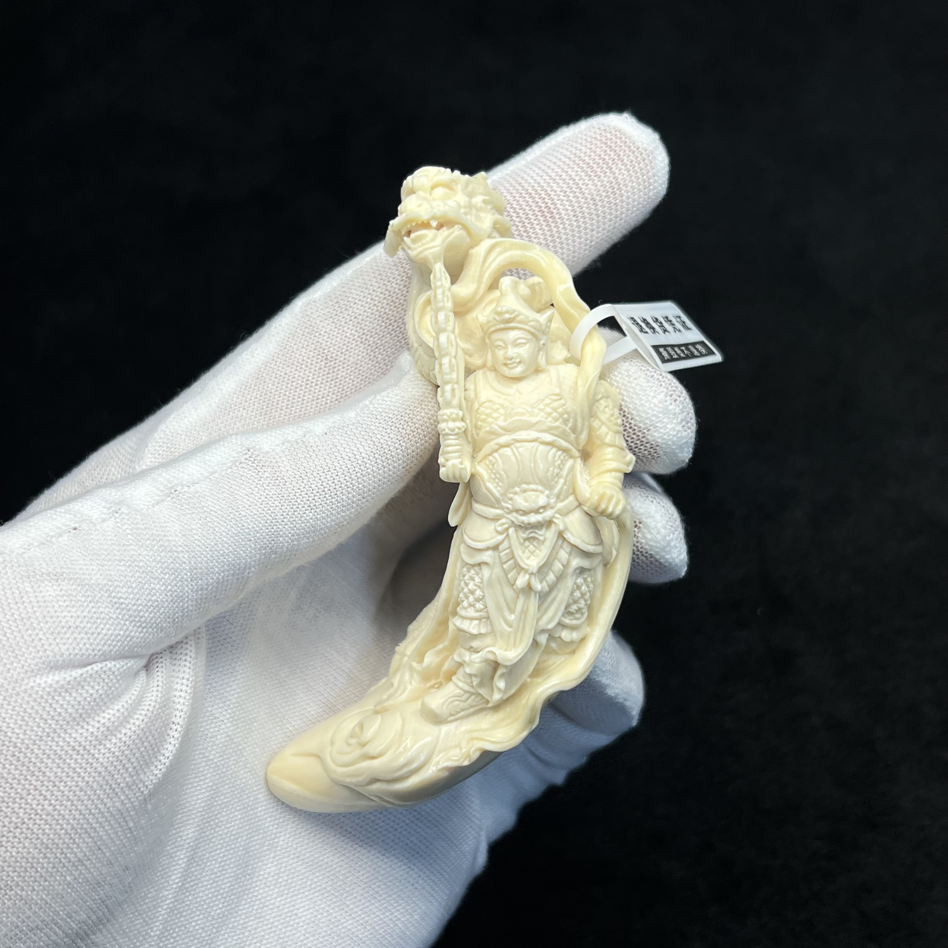 A0010韦陀菩萨猛犸牙工艺品