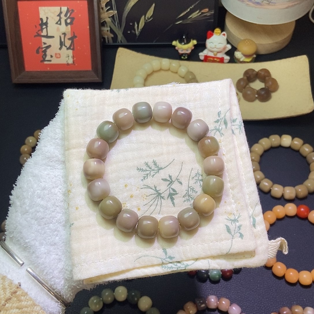 菩提根/象牙果吊坠卡14干磨微瑕