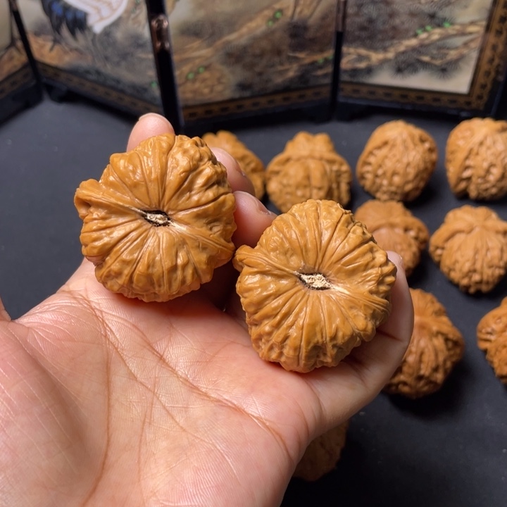 文玩核桃把件41南瓜墩