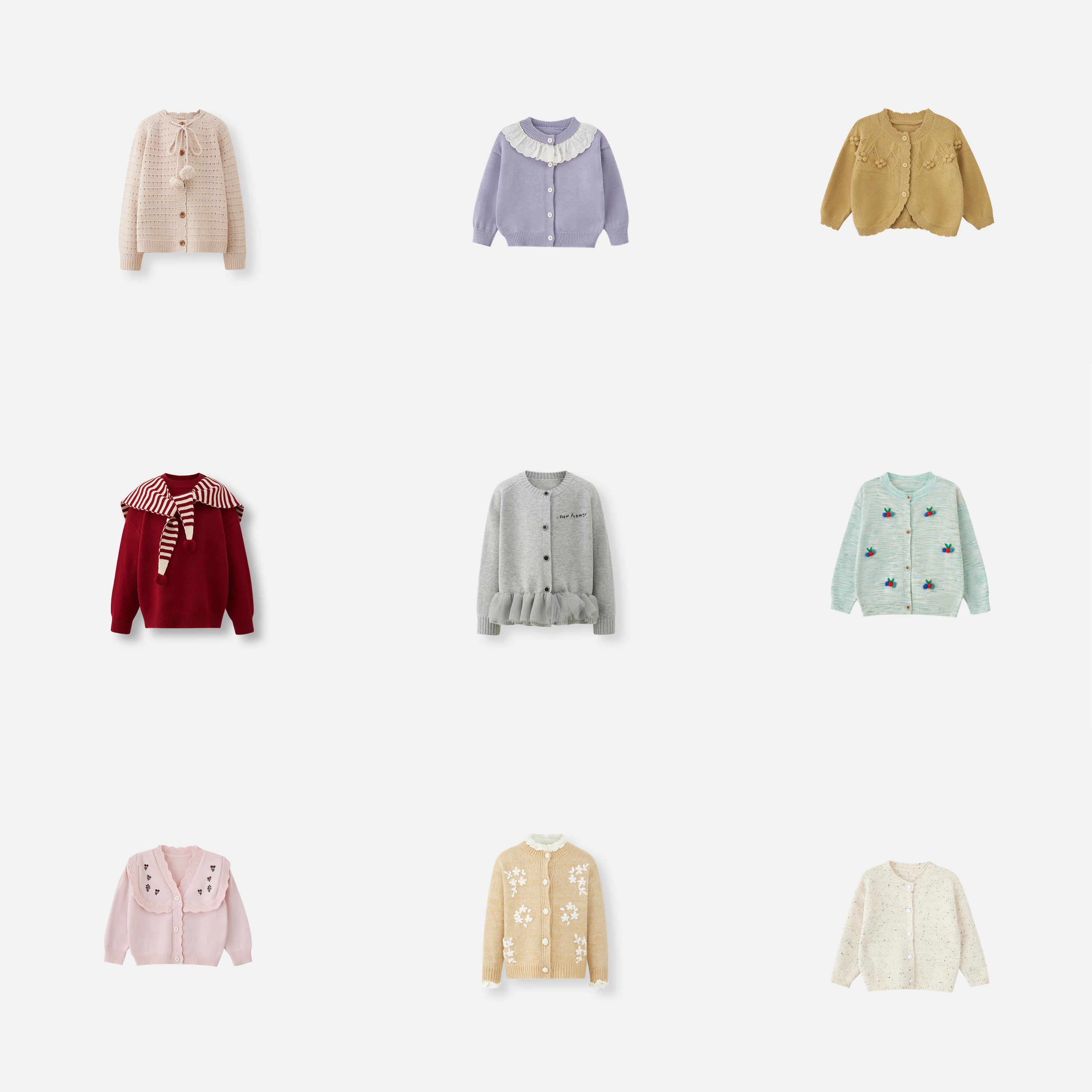 2号秋季毛衣复合区【1051-1102】女童休闲秋冬设计款毛衣