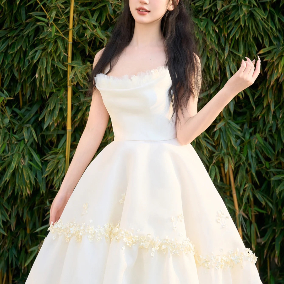 木吾雏菊 抹胸婚纱抹胸日常山系温婉风