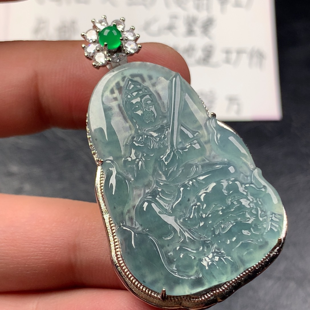 颈饰未镶嵌翡翠文殊