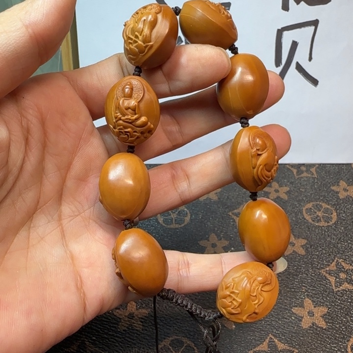 秋***色橄榄核手串/手链橄榄核手串