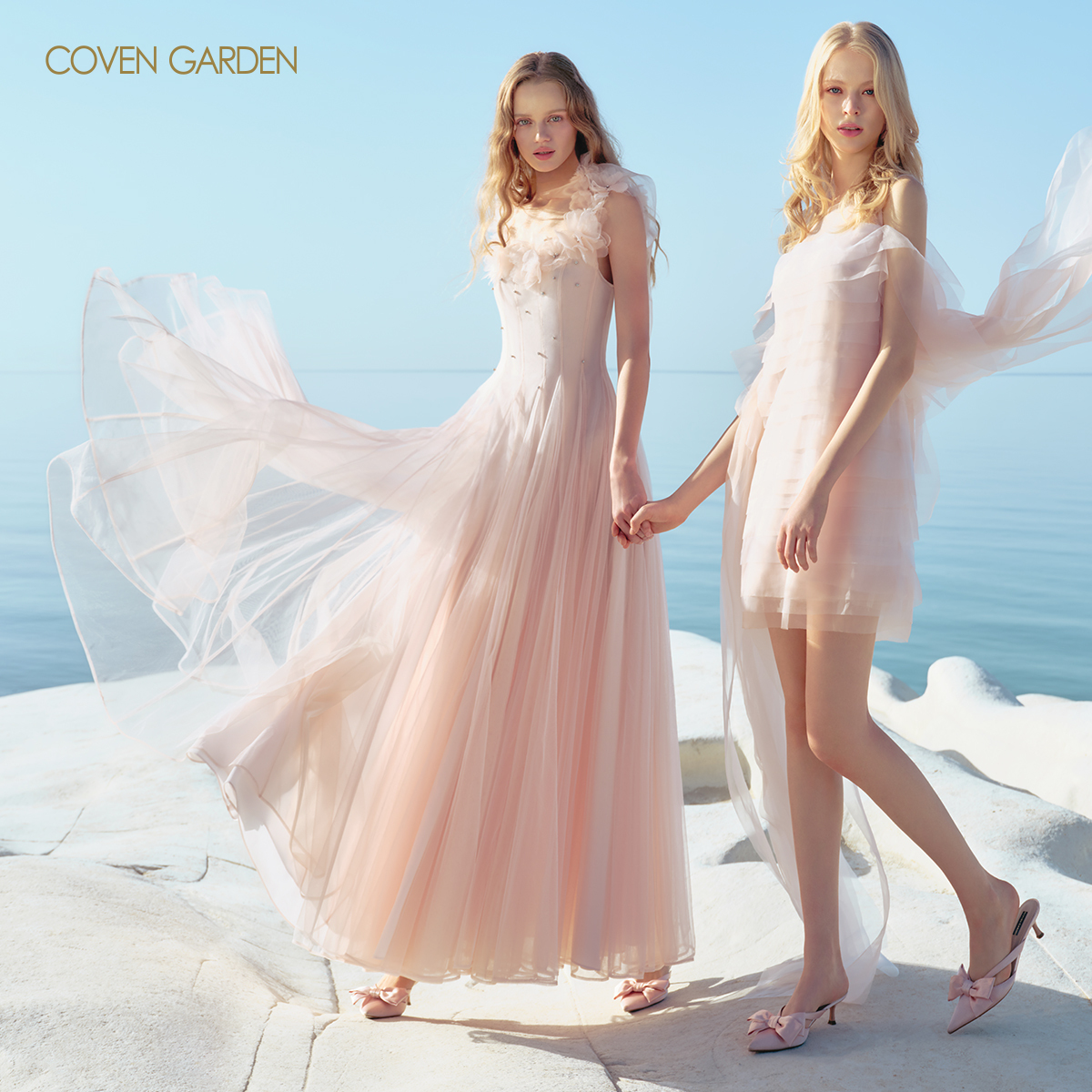 哥文花园吊带连衣裙网纱仙女CSC2083038