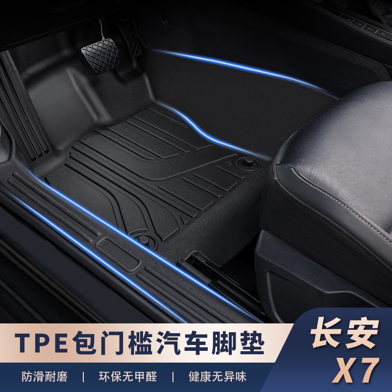 适用于【长安车系-包门槛】全包围包门槛防刮条原车升级贴合耐磨02