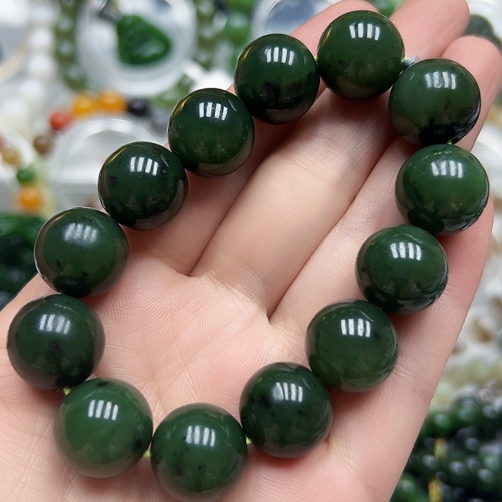 手链未镶嵌和田玉（碧玉）9（卡16）