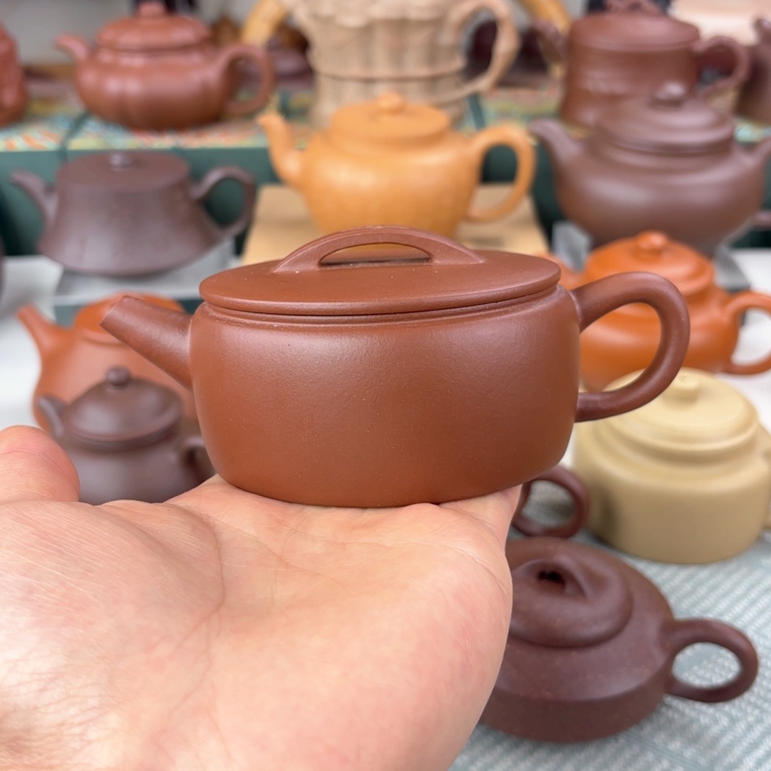 紫砂茶壶瑕疵 汉瓦 紫泥 偏重 180cc