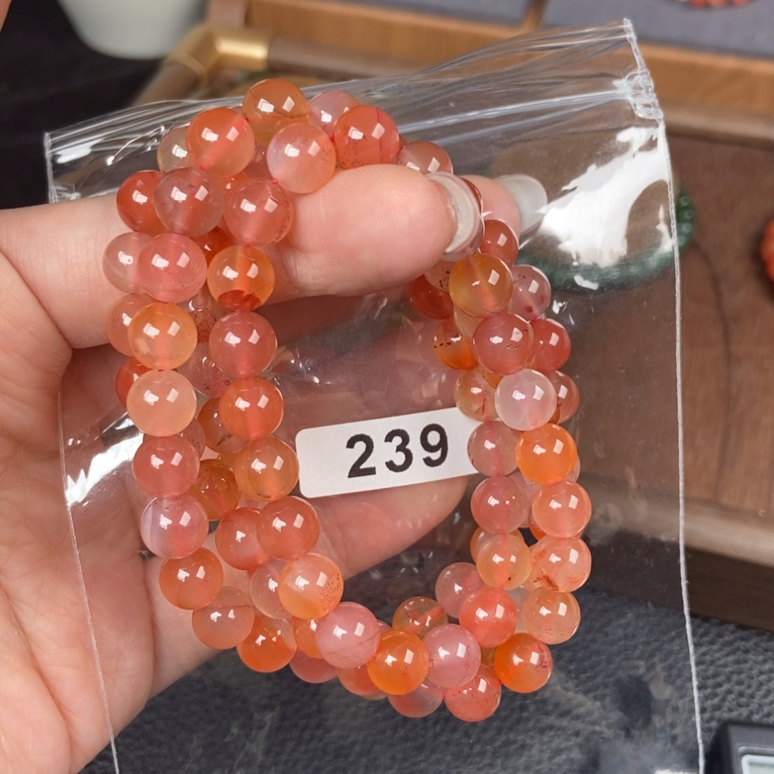 南红玛瑙未镶嵌手链