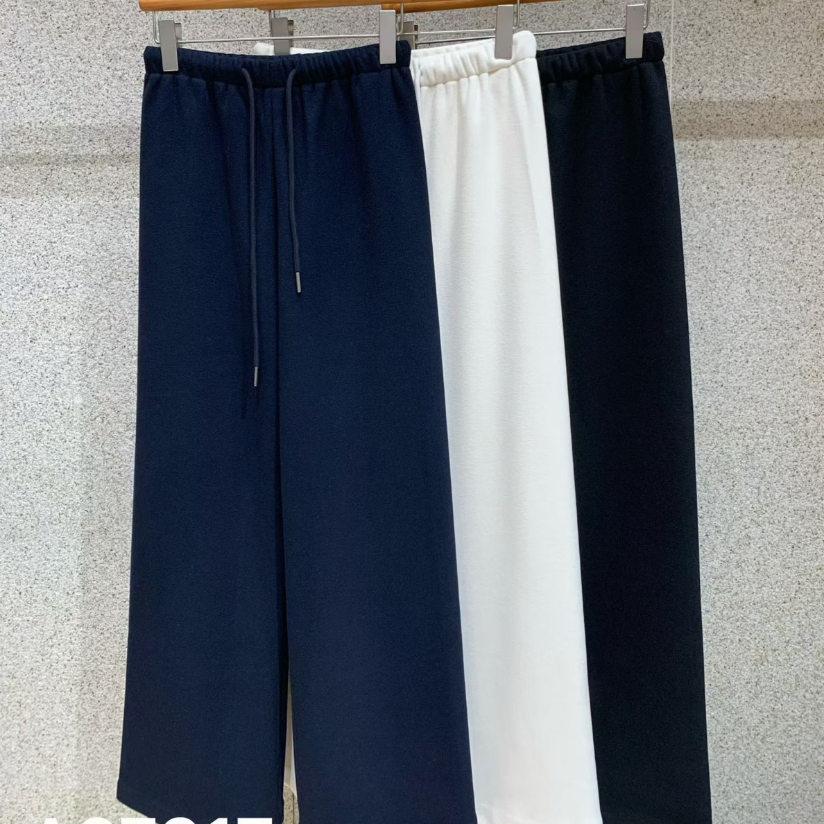 【BINBIN家】一件过冬加绒加厚绵羊毛显瘦松紧腰头直筒裤百搭休闲