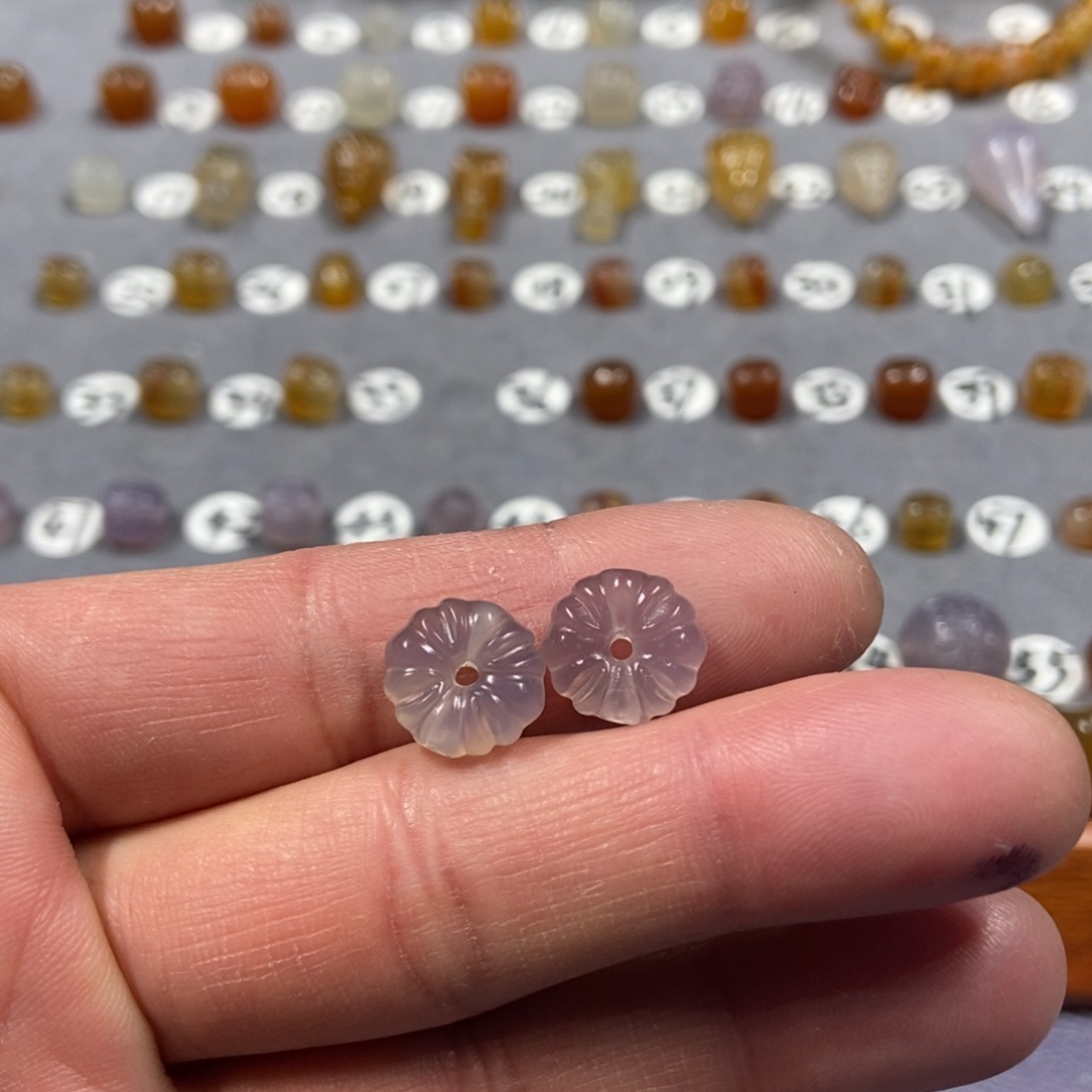 金***起玛瑙/玉髓合金颈饰花