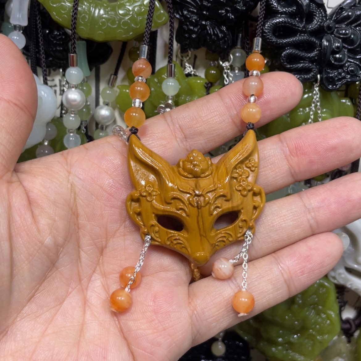 【闪购商品】岫玉颈饰未镶嵌53吊坠