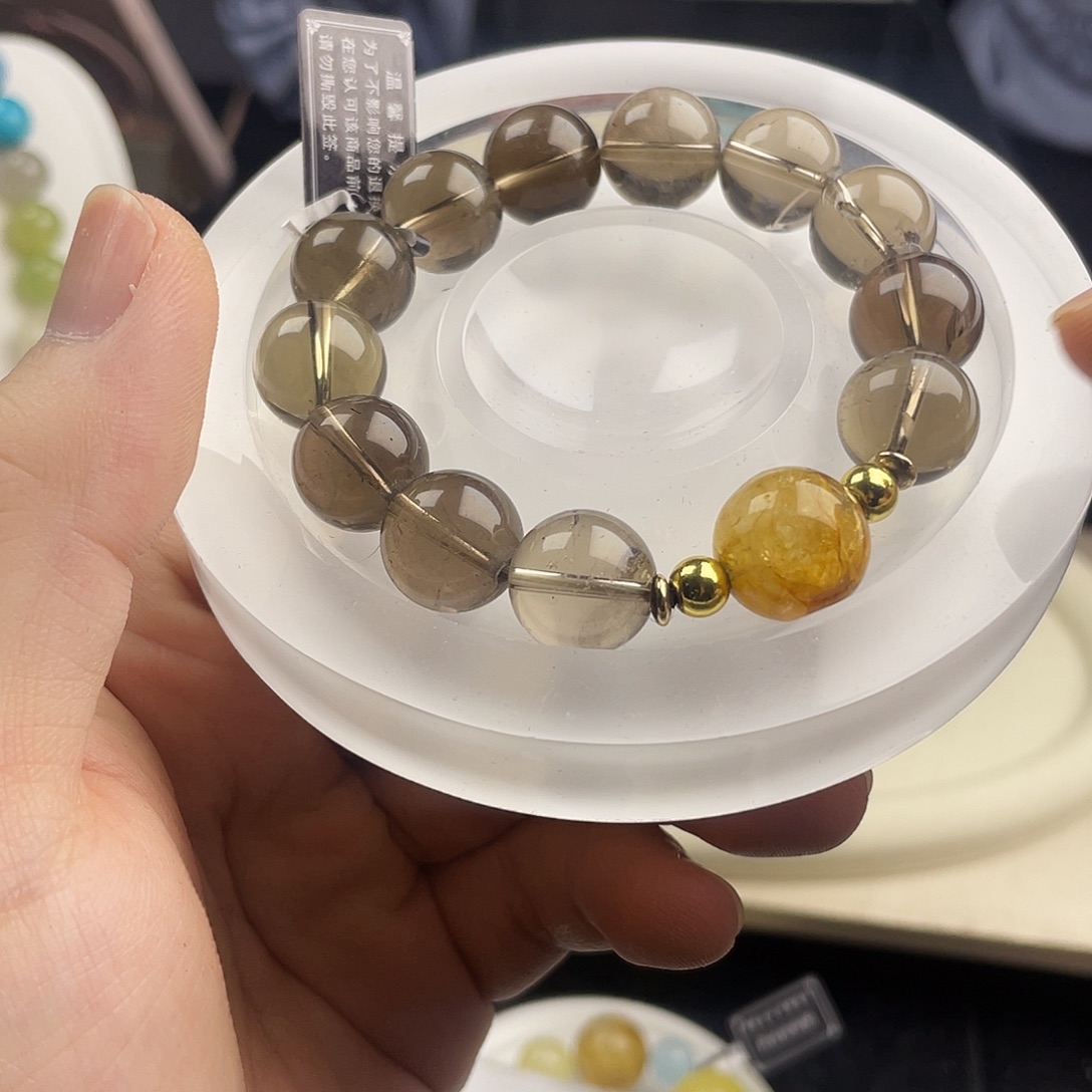 水晶手链银S925镶嵌