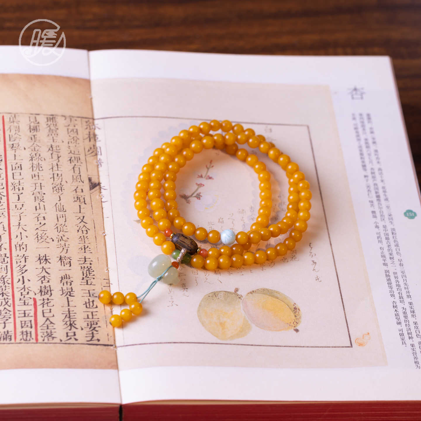 三圈蜜蜡手串5mm搭配和田玉葫芦吊坠手链E7169多样性发一