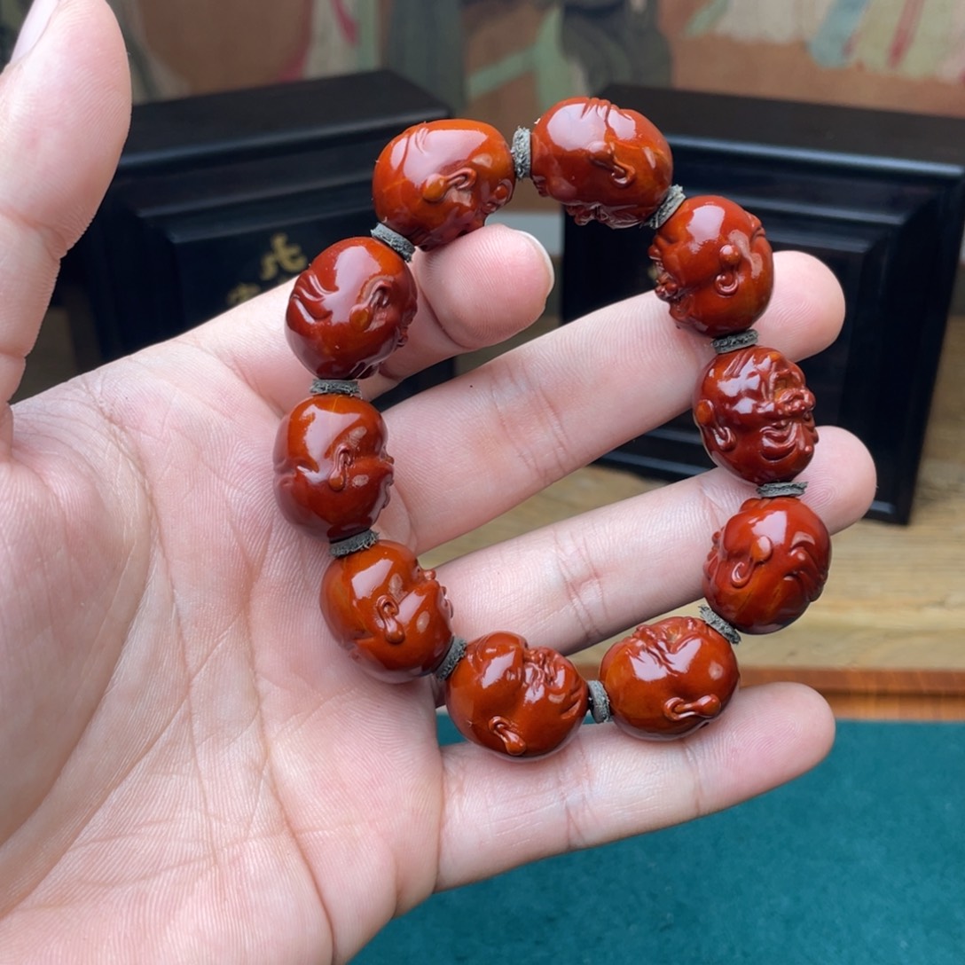 橄榄核手串百态表弟回血1.8