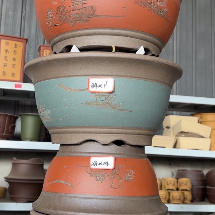 花盆紫砂100-4。  