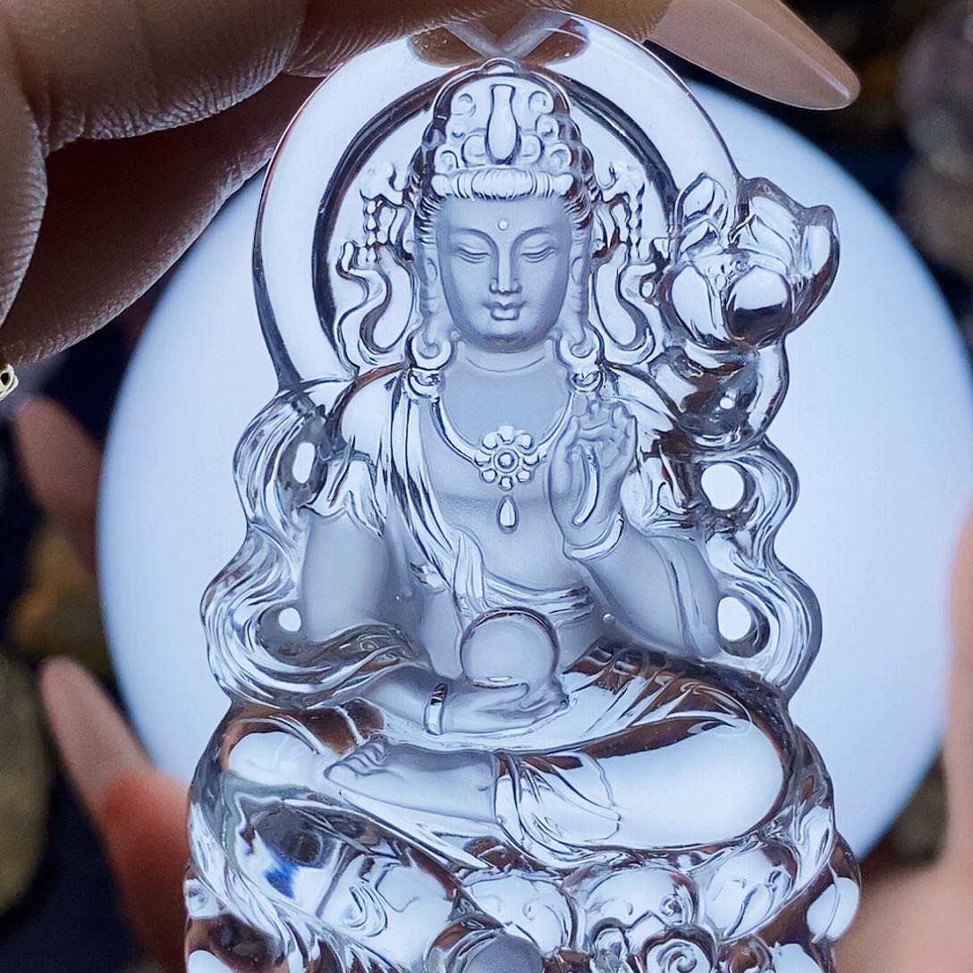 水晶颈饰未镶嵌海***9吊坠