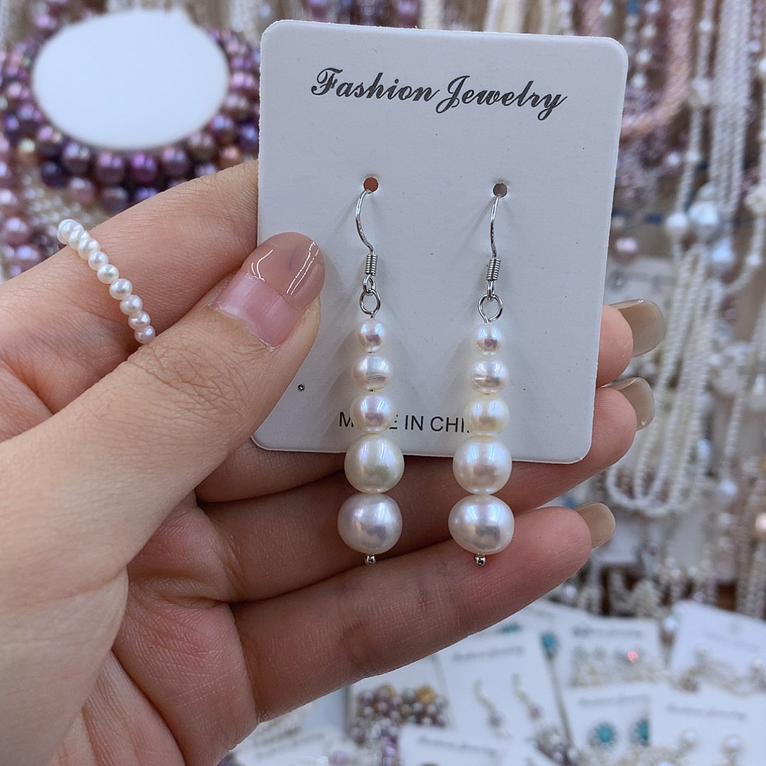 项链银S925镶嵌淡水珍珠