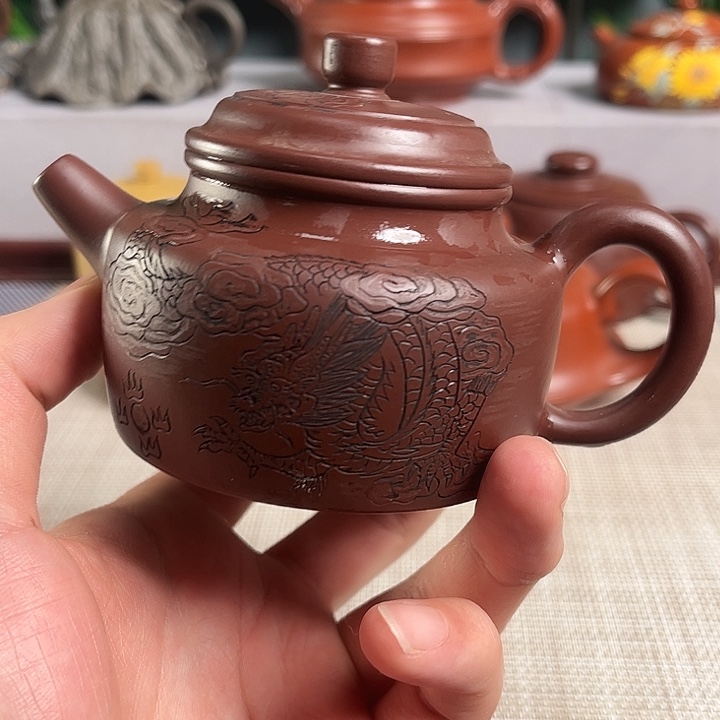 不***遇紫砂茶杯宜兴原矿手工紫砂壶