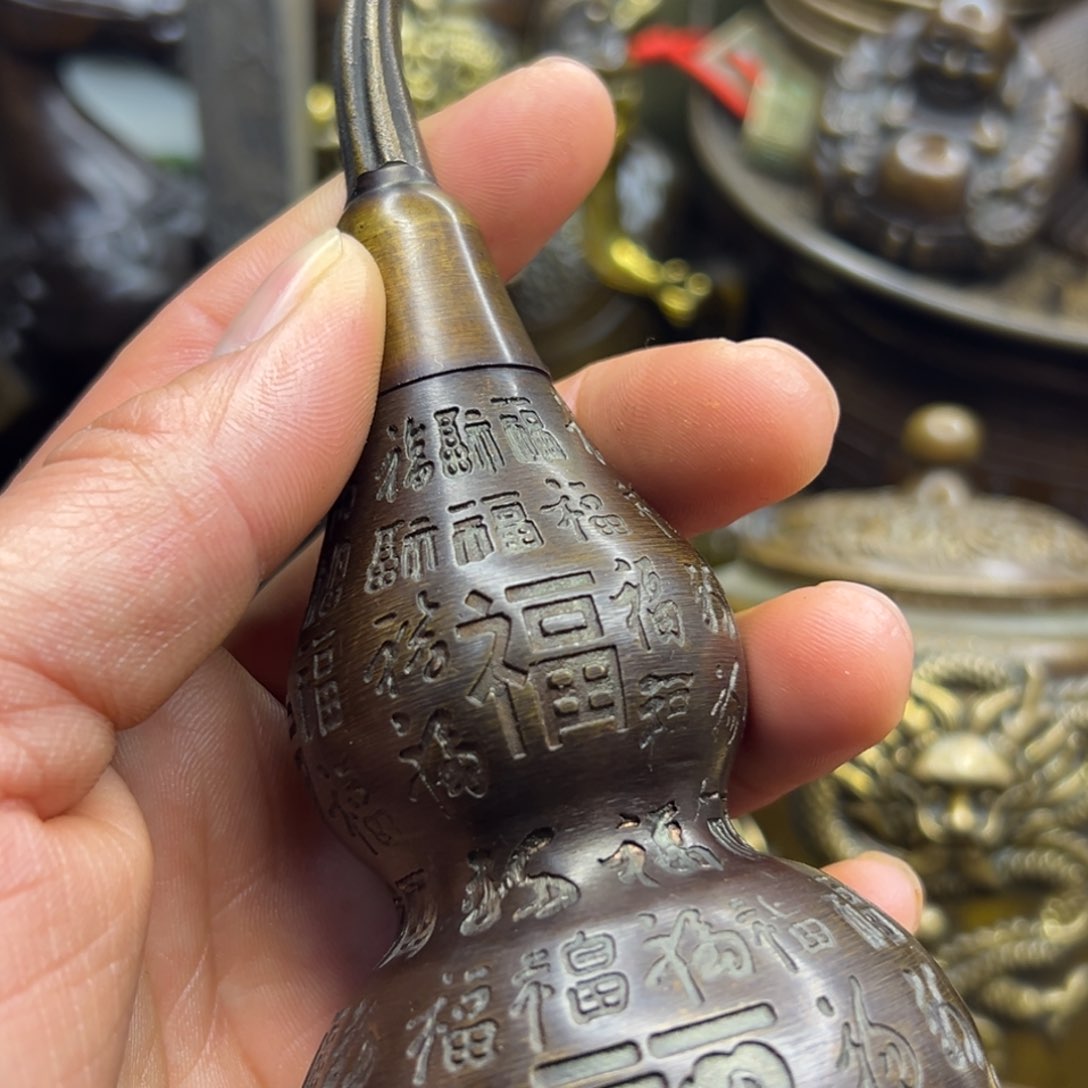 铜摆件欢迎欢迎你