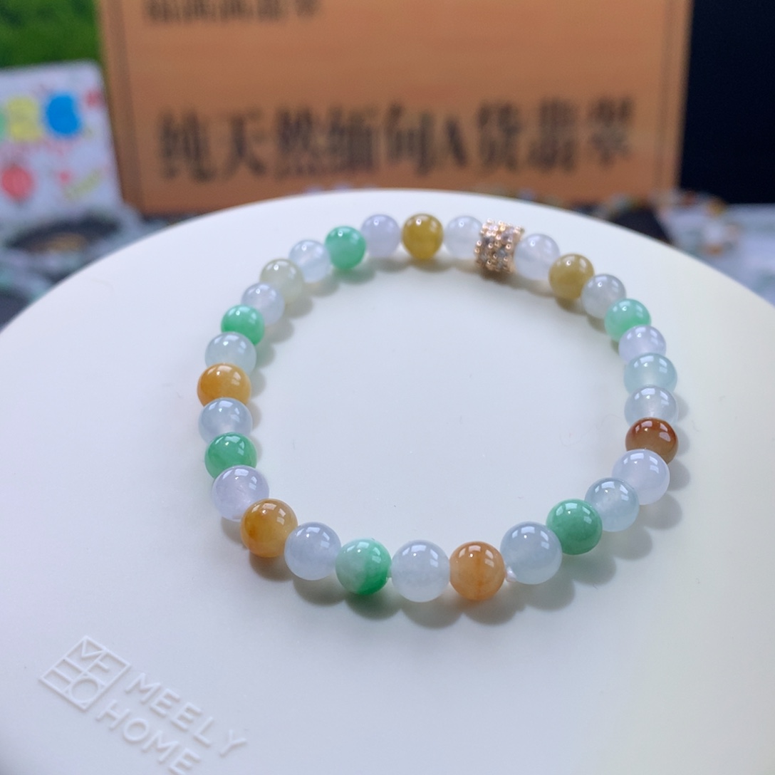 翡翠未镶嵌手链卡6