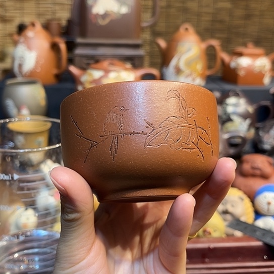 紫砂茶杯紫砂主人杯