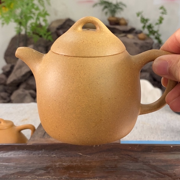 紫砂茶壶黄金段秦权230左右的容量半手制作