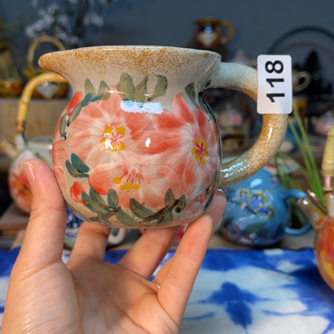 杯素浅陶瓷手工手绘