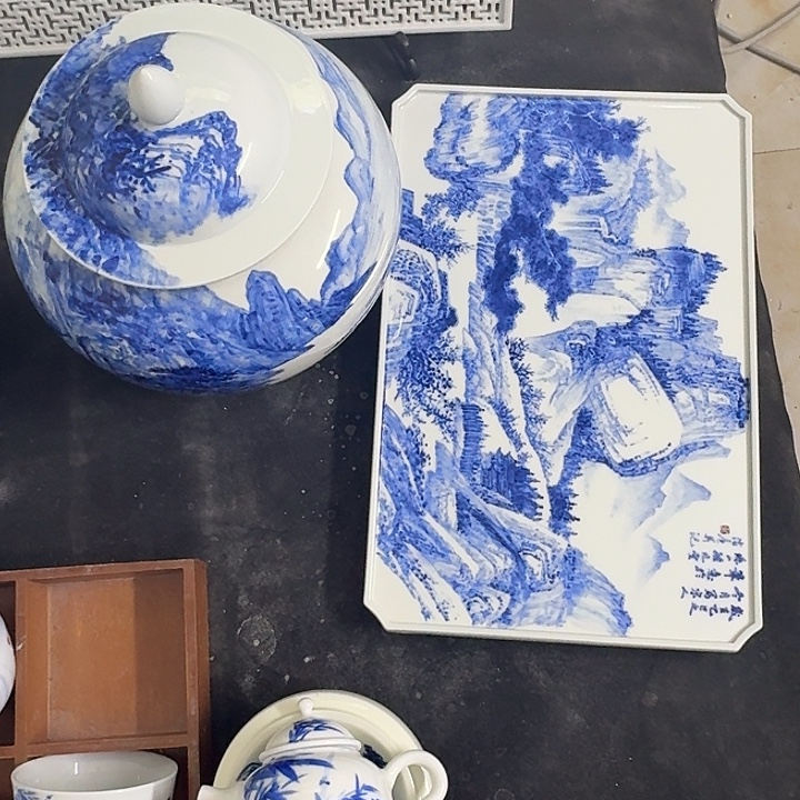 相***喻瓷片景德镇瓷器手绘手工