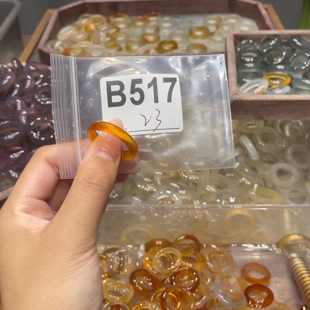 玛瑙/玉髓未镶嵌戒指517