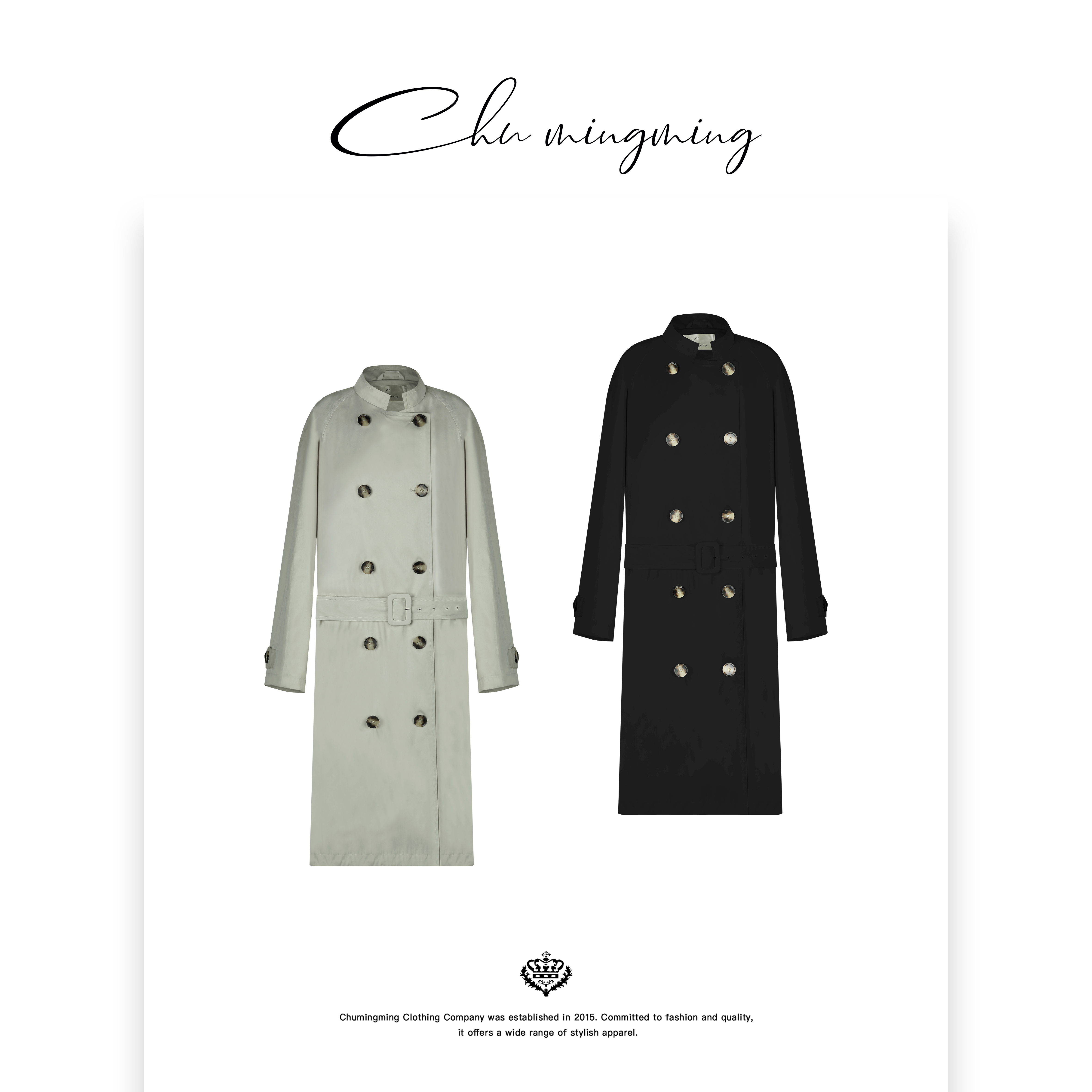 【CHU/2024SSNEW】原创设计《初雪》羽绒风衣FF34