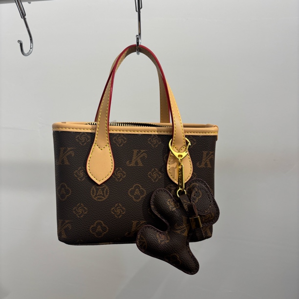 ［5839-杏］莫妮卡奇奇新款时尚百搭高级感复古单肩斜挎小菜篮子