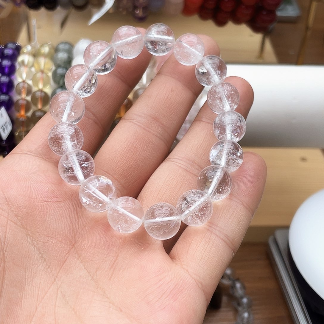 未镶嵌手串烟晶卡12喜马拉雅白水晶