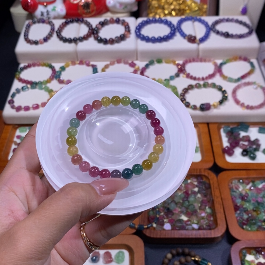 未镶嵌碧玺手链碧玺糖果手链