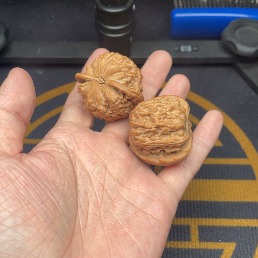 中***涵吊坠文玩核桃白狮子