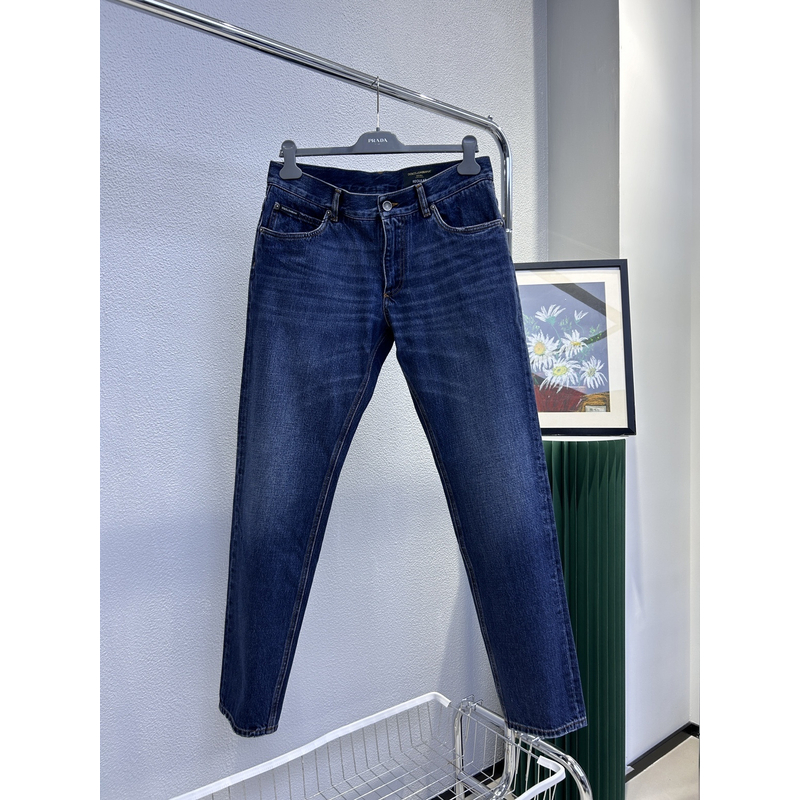 GYJCCD G8KE5全新未使用D.......G 男银色大铁牌深蓝色直筒牛仔裤