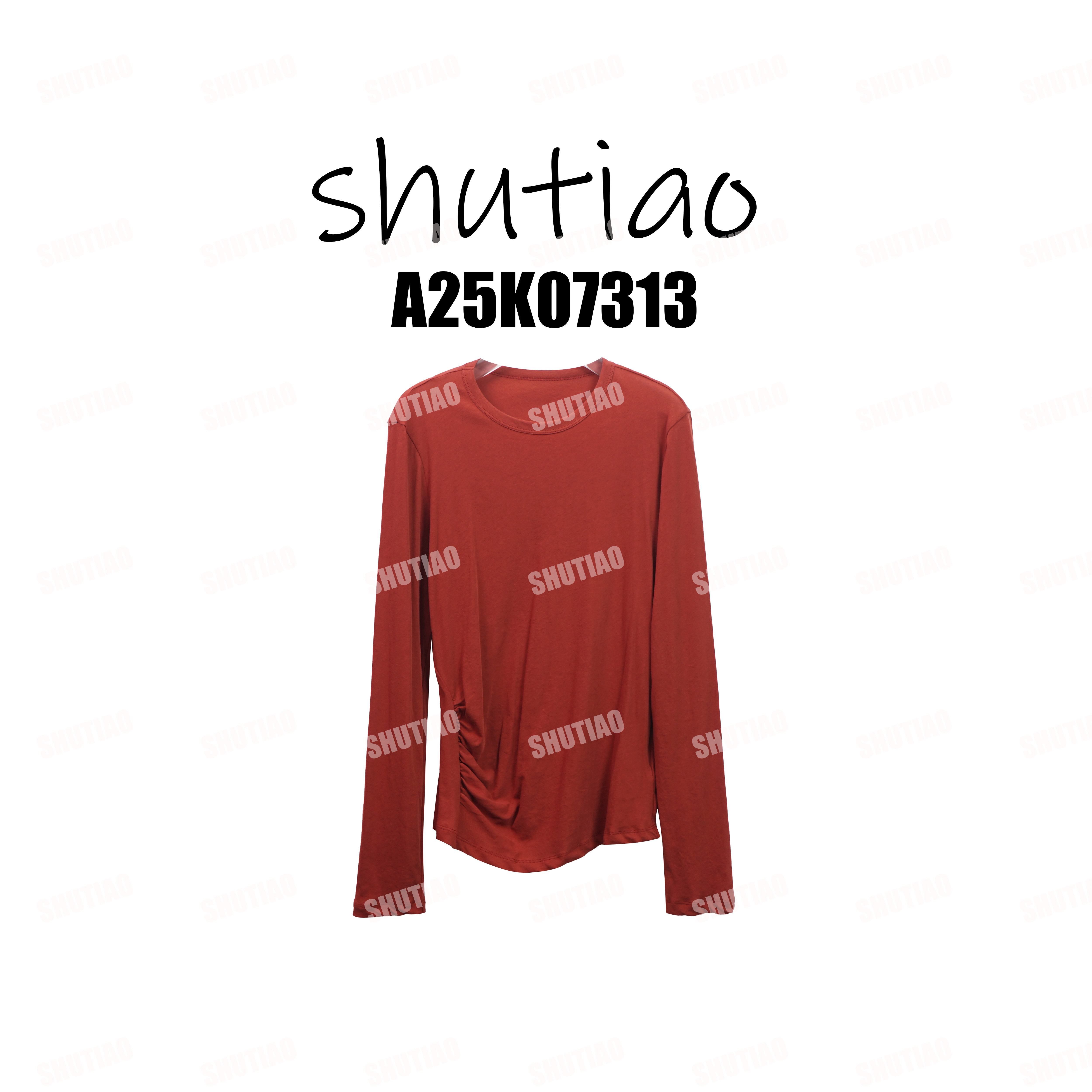 【SHUTIAO】2025秋冬：新款小众设计款T恤A25K07313