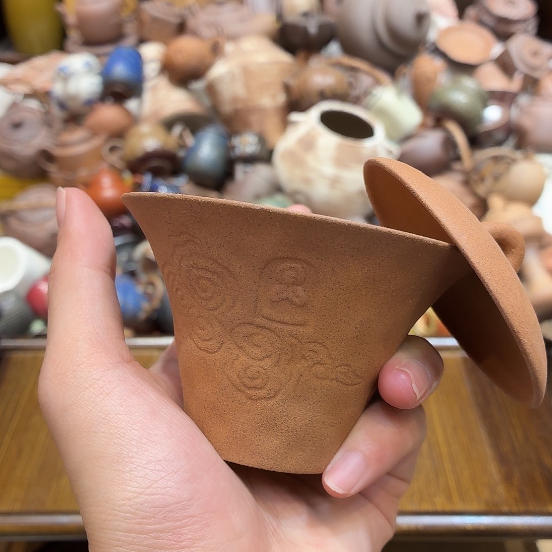 柴烧老岩泥茶器皿