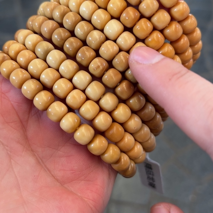 白玉菩提手串龙脊菩提