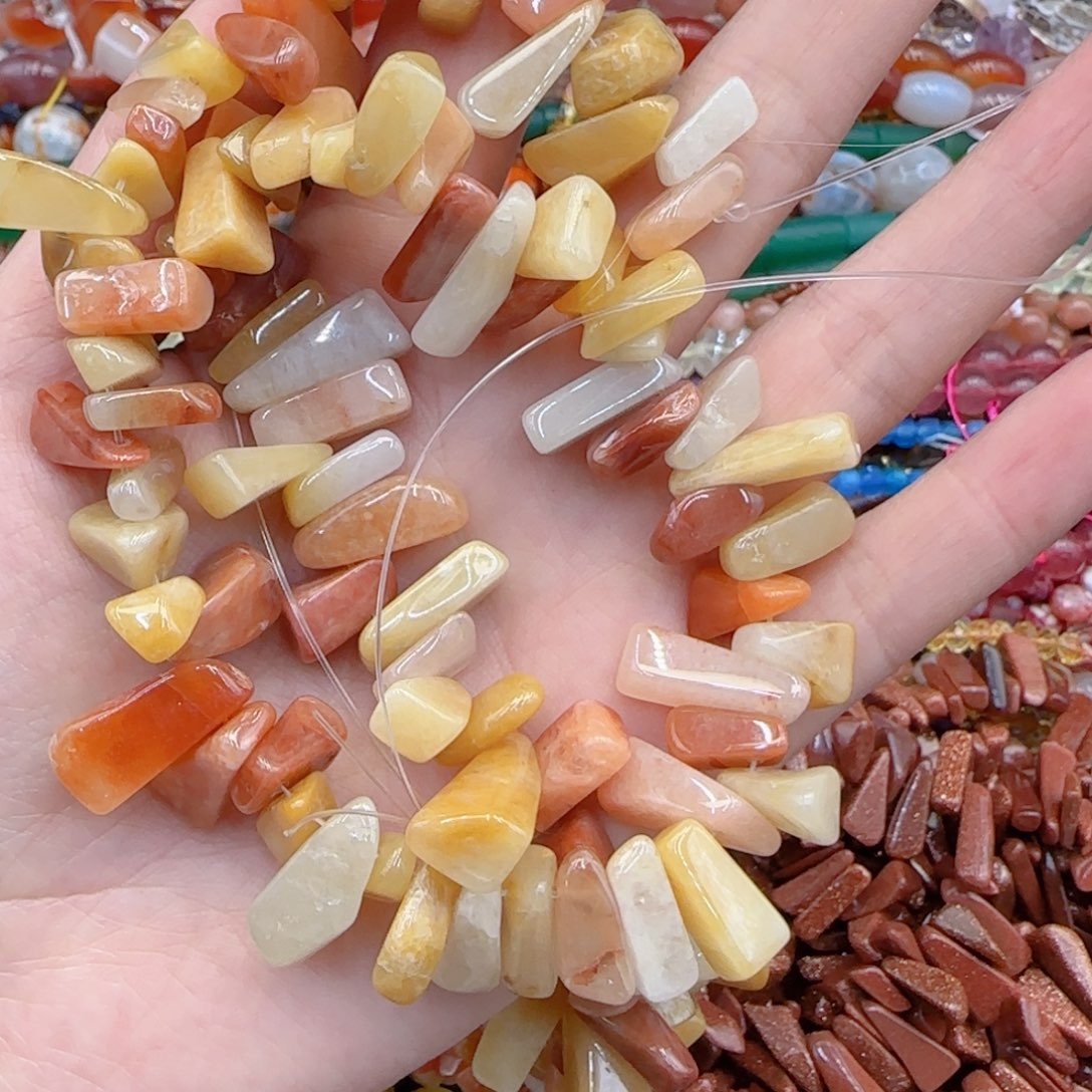 玛瑙/玉髓珠宝半成品未镶嵌天然东陵玉一条