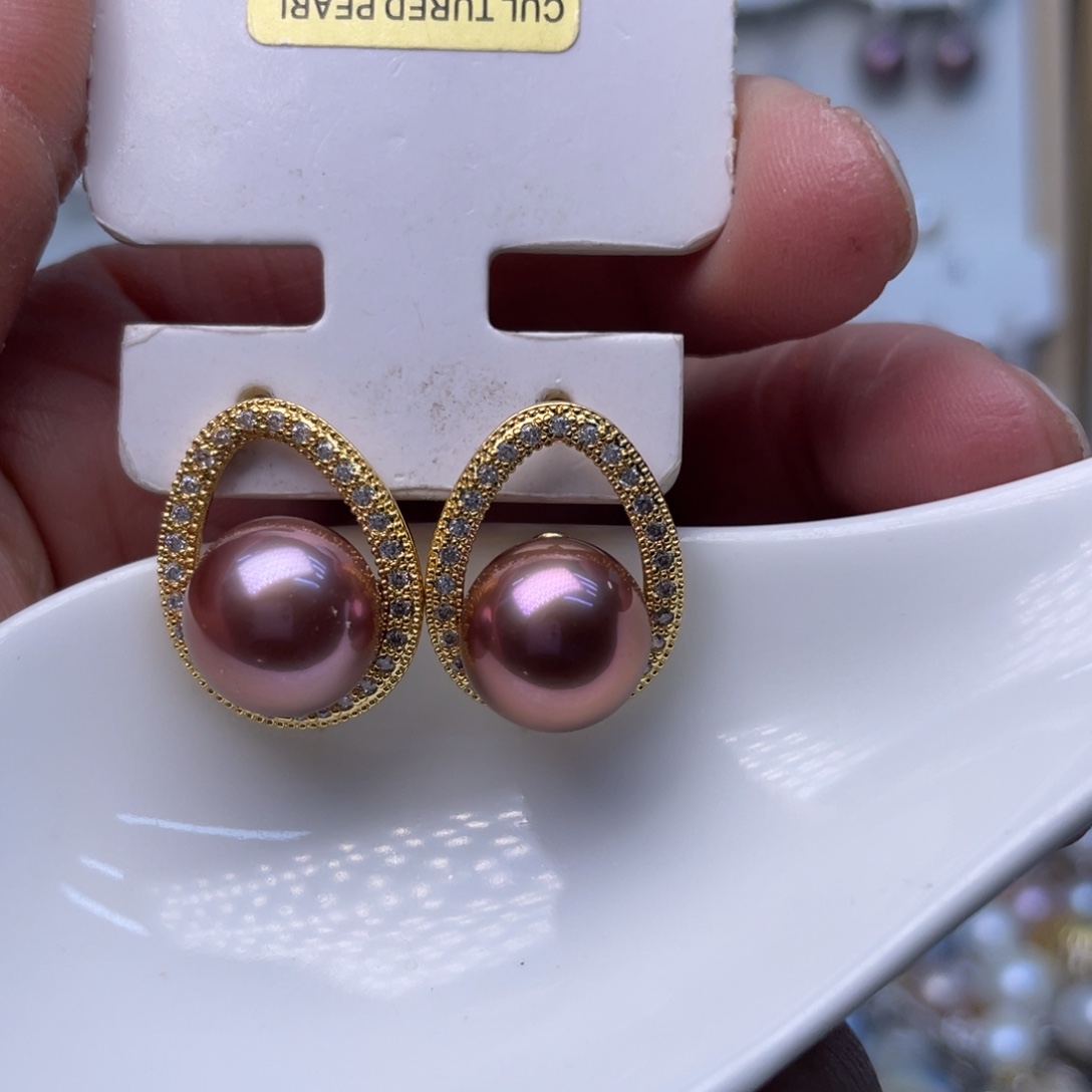 未镶嵌耳饰淡水珍珠