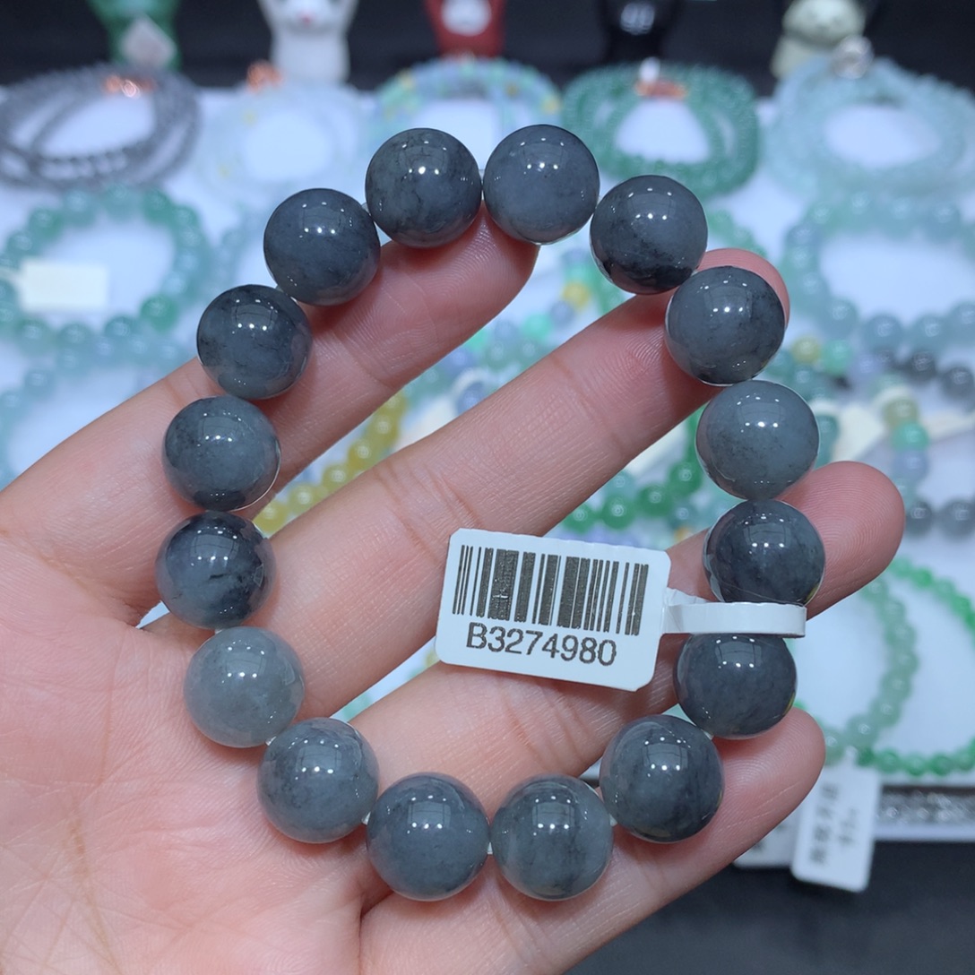 翡翠未镶嵌手串天然