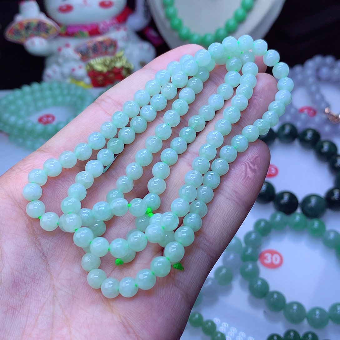 翡翠毛衣链未镶嵌卡5.8