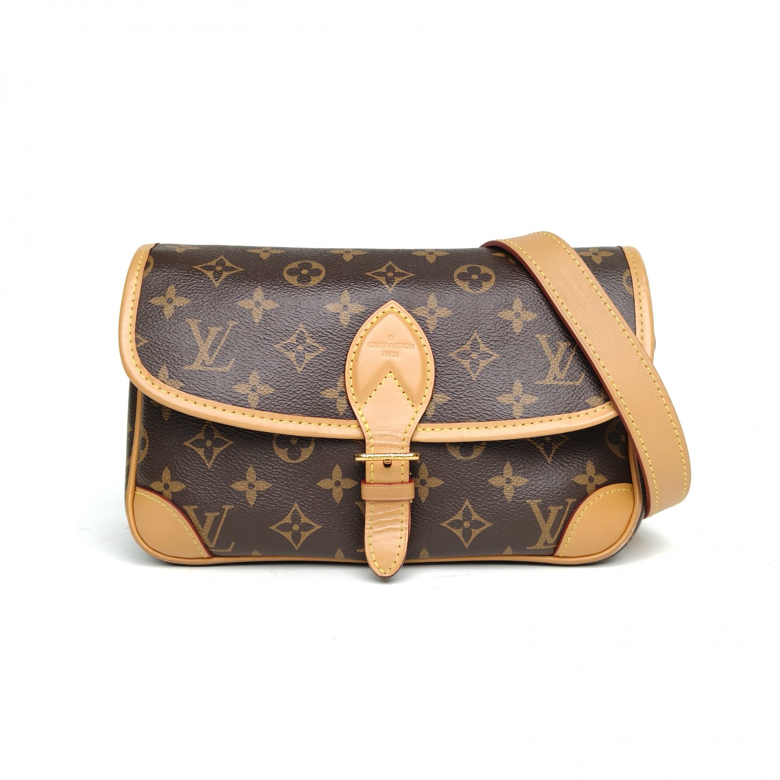 95新 LouisVuitton/路易威登 【娇】法棍包24 老花PVC芯片 028861