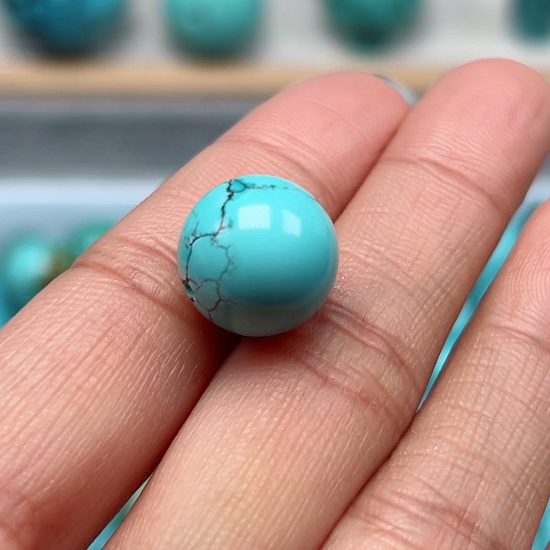 绿松石珠宝奇石银S925镶嵌误**途