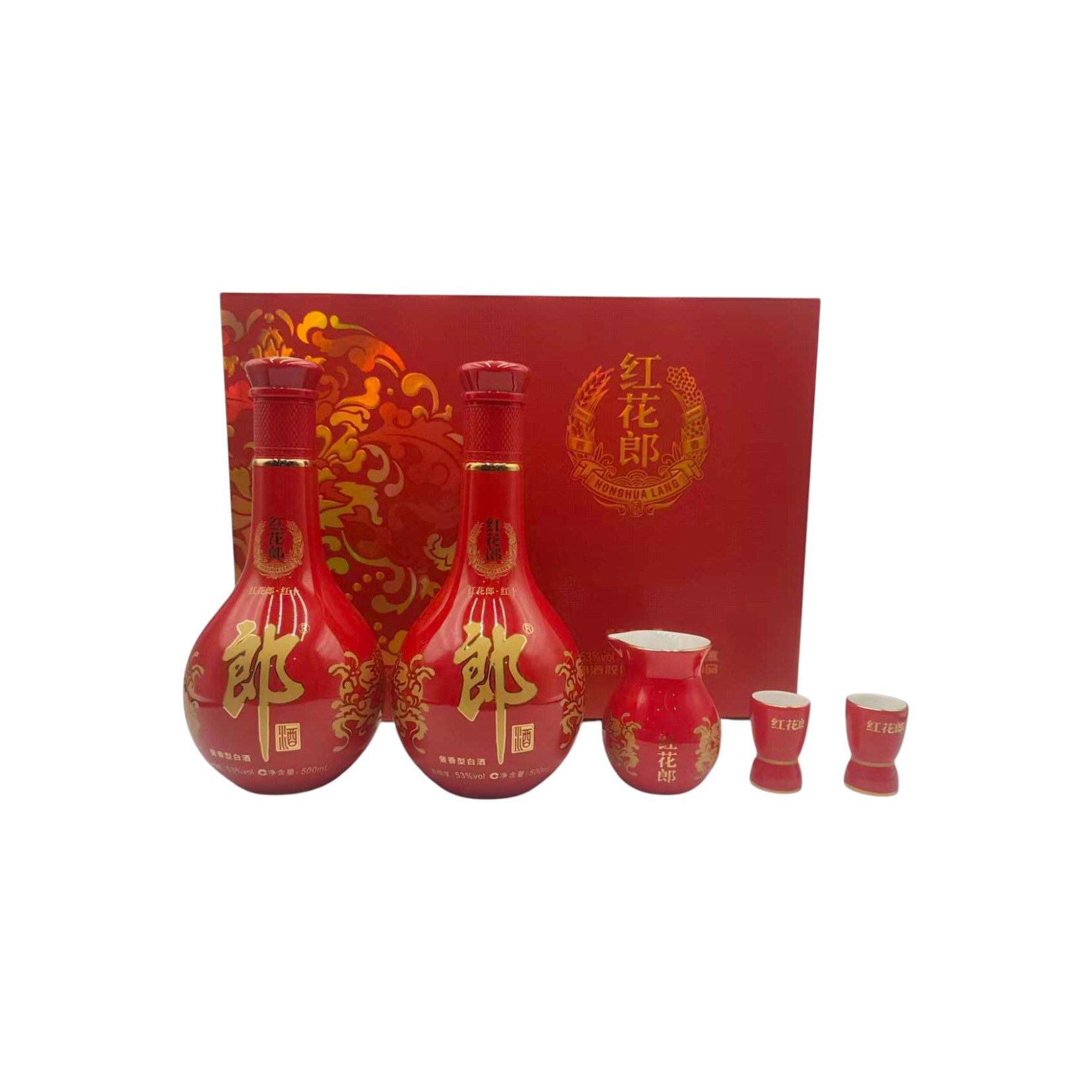 郎酒郎酒红花郎十年礼盒53%Vol500ml×2