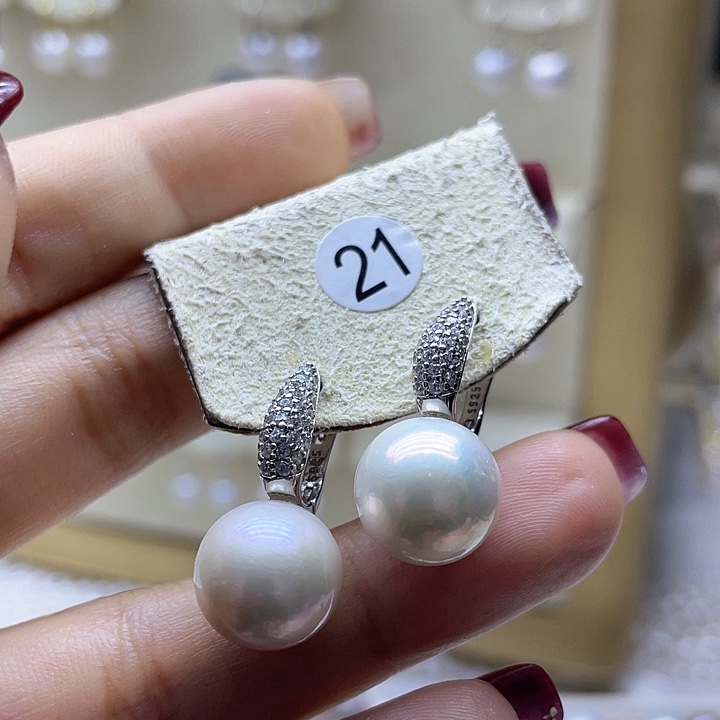 淡水珍珠银S925镶嵌颈饰