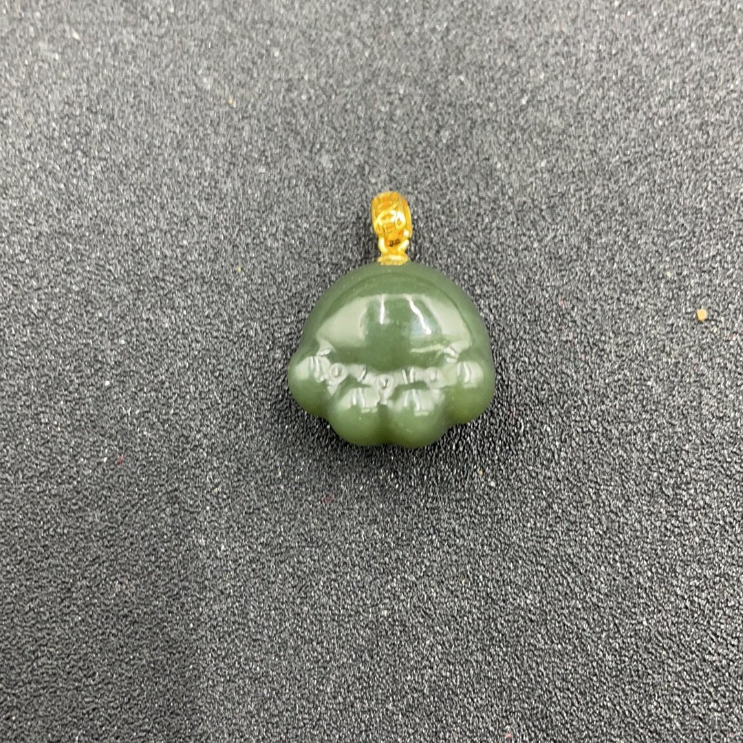 BY0314FPXQ标47 和田玉小喵爪吊坠